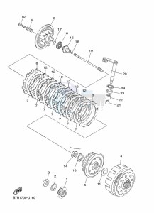 WR450F (B7R9) drawing CLUTCH