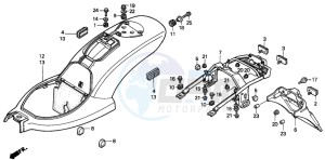 NV600C drawing REAR FENDER