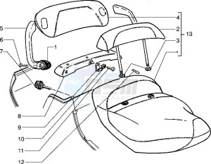 Hexagon 150 EXV1T 150cc drawing Saddle