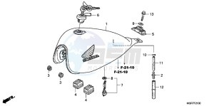 VT750SB drawing FUEL TANK