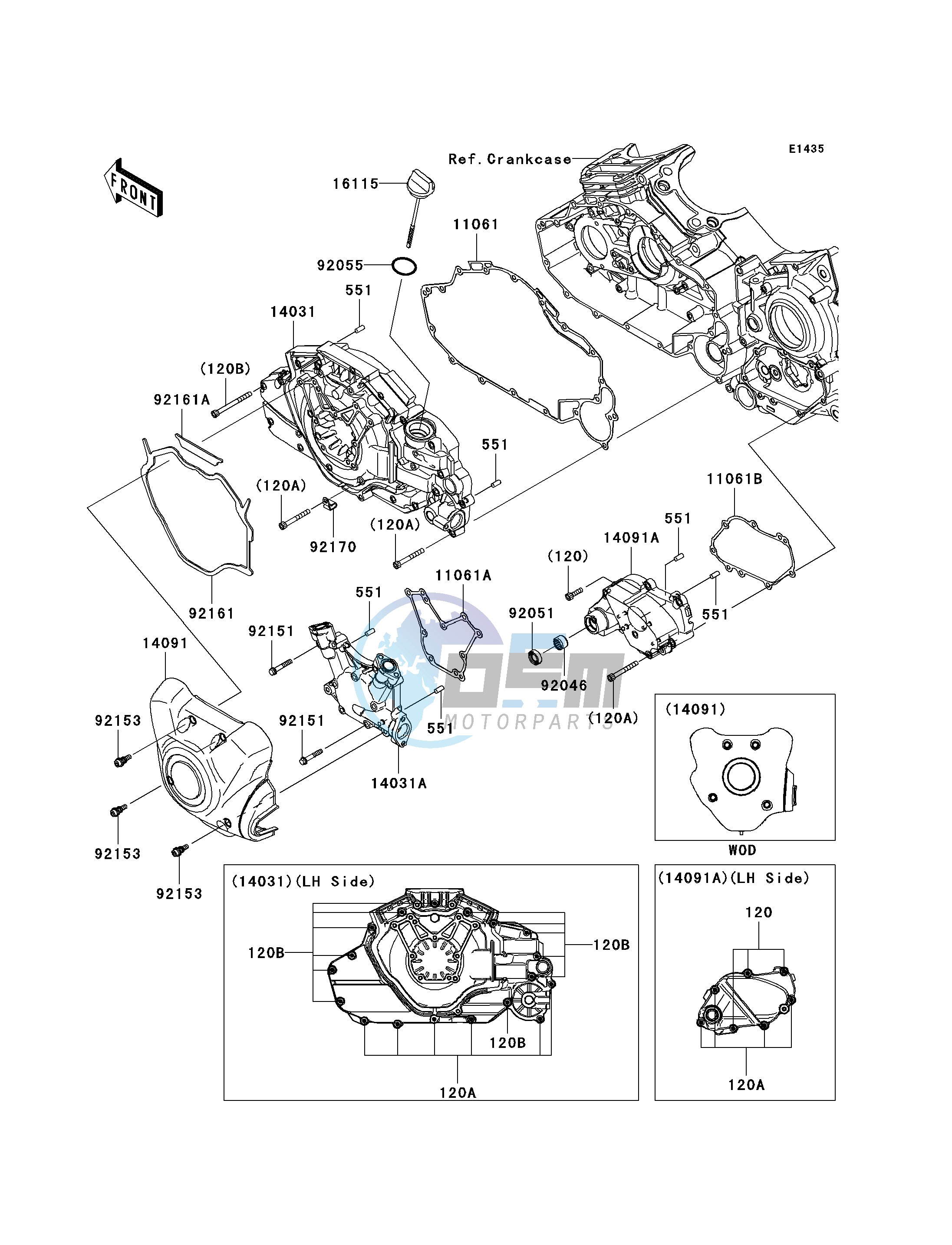 LEFT ENGINE COVER-- S- -