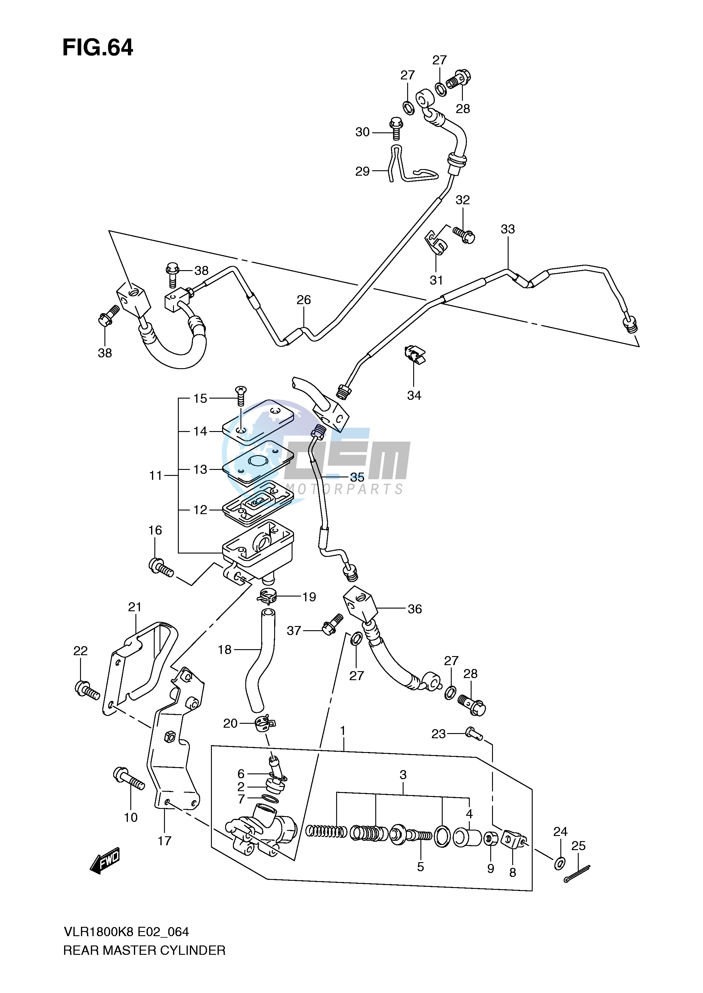 REAR MASTER CYLINDER