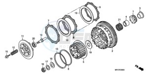 CB600FA39 France - (F / ABS CMF ST) drawing CLUTCH