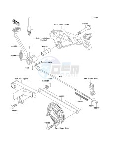 AN 112 D (D2-D3) drawing BRAKE PEDAL