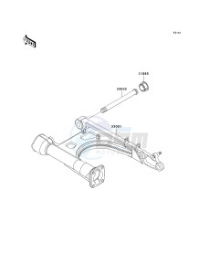 VN 1500 T [VULCAN 1500 CLASSIC] (6F) T6F drawing SWINGARM