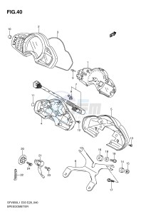 SFV650 (E3-E28) Gladius drawing SPEEDOMETER (SFV650L1 E3)