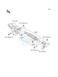 KLX110 KLX110A8F EU drawing Shock Absorber(s)