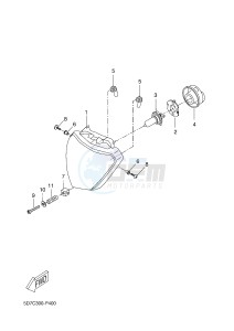 MT125A MT-125 ABS (5D7M) drawing HEADLIGHT