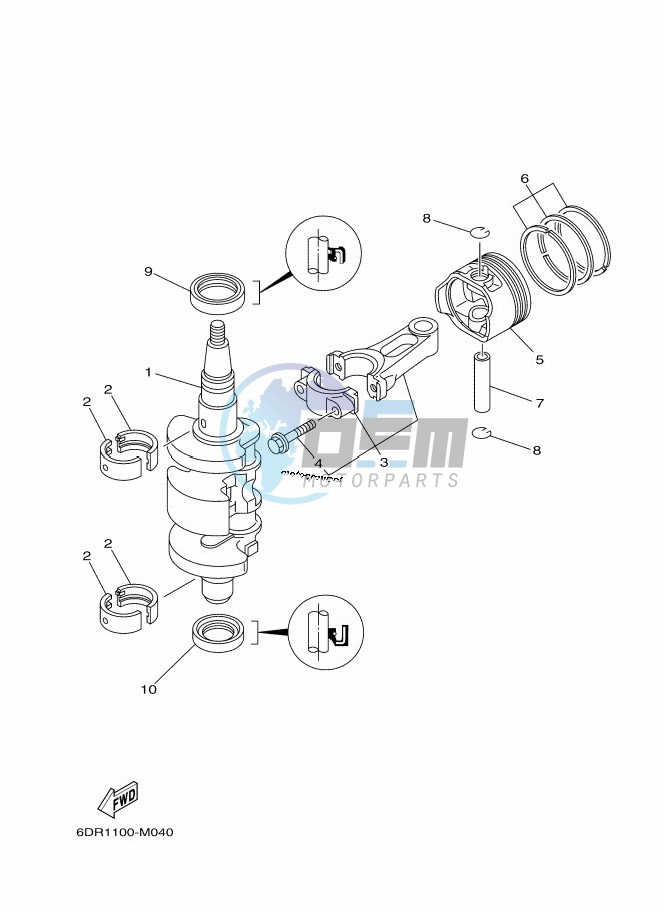 CRANKSHAFT--PISTON