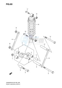 GSX650F (E3-E28) Katana drawing REAR CUSHION LEVER