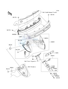 VN 1700 A [VULCAN 1700 VOYAGER] (9FA) A9FA drawing TAILLIGHT-- S- -