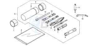 TRX350TE RANCHER ES drawing TOOLS