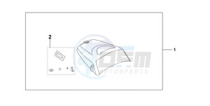 CBF600NA9 France - (F / ABS CMF) drawing SEAT COWL*NHA48M*