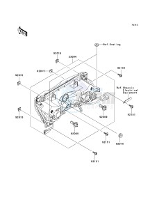 ZX 600 B [NINJA ZX-6RR] (K1) [NINJA ZX-6RR] drawing HEADLIGHT-- S- -