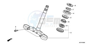 VFR800XB Crossrunner E drawing STEERING STEM