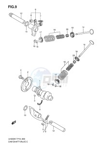 UH200 BURGMAN EU-UK drawing CAMSHAFT_VALVE