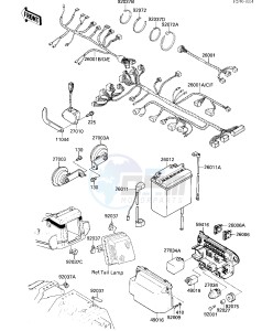 ZX 1000 A [NINJA 1000R] (A1-A2) [NINJA 1000R] drawing CHASSIS ELECTRICAL EQUIPMENT