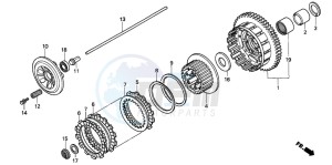 CBR1000F drawing CLUTCH