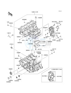 ZX 600 P [NINJA ZX-6R] (7F-8FA) P7F drawing CRANKCASE