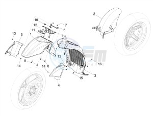 BEVERLY 300 IE ABS E4 (APAC) drawing Wheel housing - Mudguard