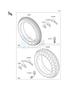 VN 1600 F [VULCAN 1600 MEAN STREAK] (6F) F6F drawing TIRES