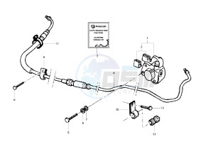 NRG EXTREME 50 drawing Rear brake caliper