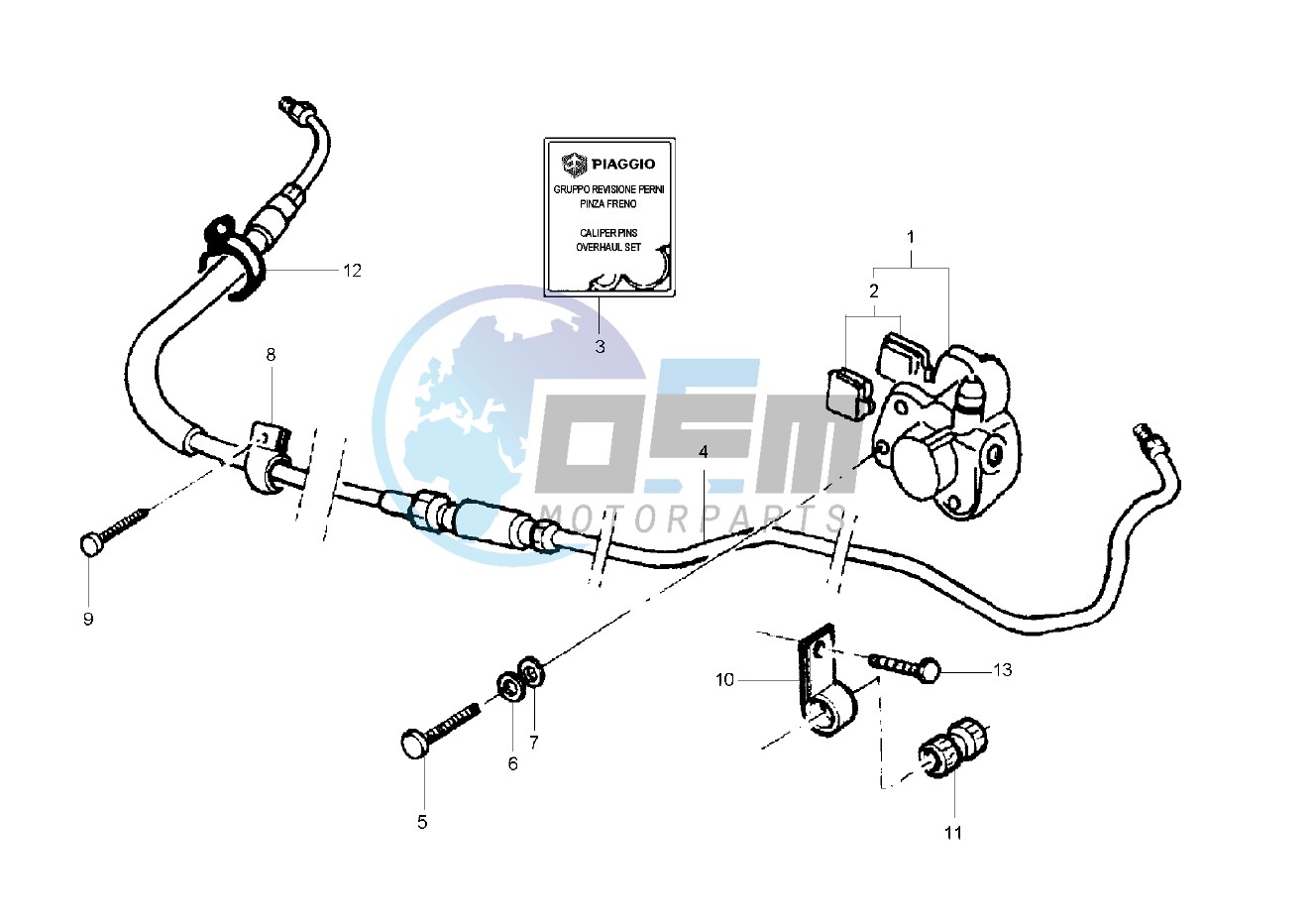 Rear brake caliper