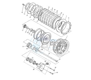 XJR 1300 drawing CLUTCH