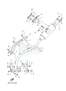 TT-R110E (B512 B513 B514 B514) drawing EXHAUST