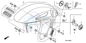 CBR1000RAA F / ABS CMF drawing FRONT FENDER