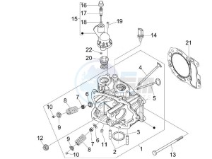 Nexus 300 ie e3 drawing Cilinder head unit - Valve