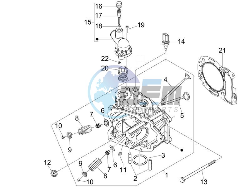 Cilinder head unit - Valve