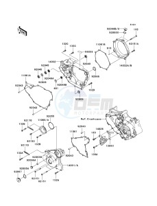 KSF 450 B [KFX450R MONSTER ENERGY] (B8F-B9FB) B9F drawing ENGINE COVER-- S- -