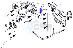 JOYRIDE 125 drawing DASHBOARD / SPEEDOMETER CABLE / WIRING HARNASS