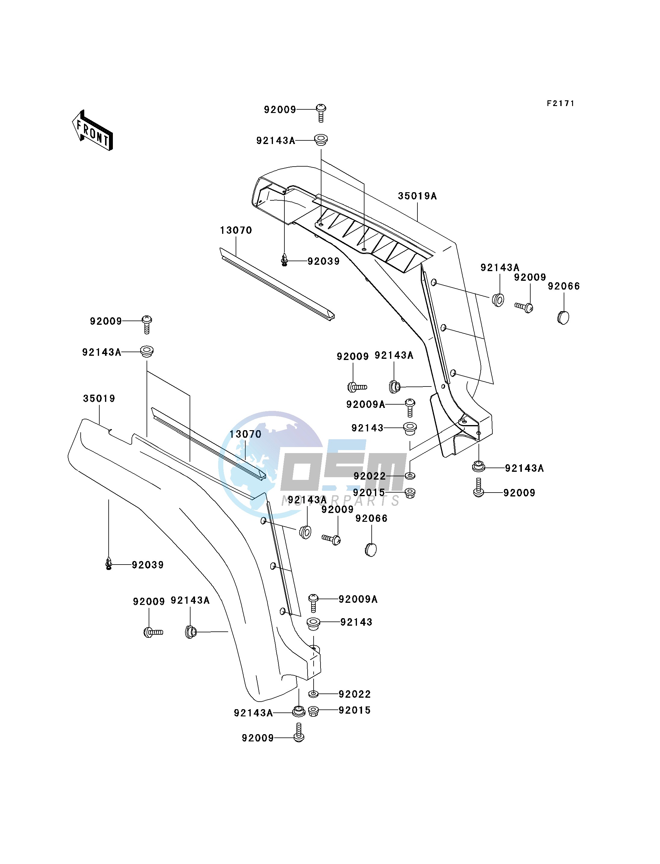 FRONT FENDER-- S- --- KAF620-F1- -