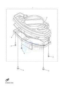 YZF-R6 R6 600 (1JSX) drawing METER