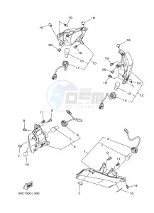 XP500A T-MAX 530 (59C9) drawing FLASHER LIGHT