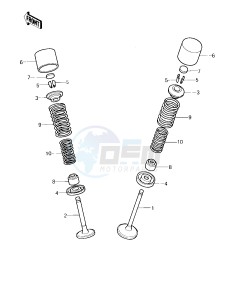 KZ 550 C [LTD] (C1-C2) [LTD] drawing VALVES -- 80-81 C1_C2- -