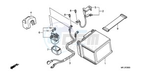 CBR1000RR9 France - (F / CMF REP) drawing BATTERY (CBR1000RR)