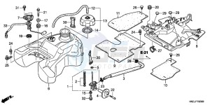 TRX500FPAC drawing FUEL TANK