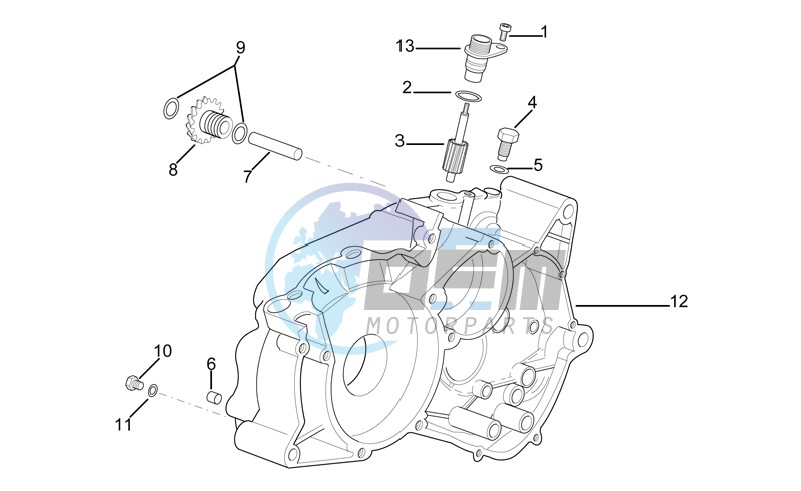 Left crankcase