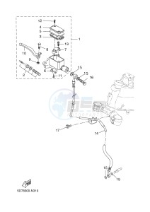 YZF-R125 R125 (5D7P 5D7P 5D7P) drawing FRONT MASTER CYLINDER