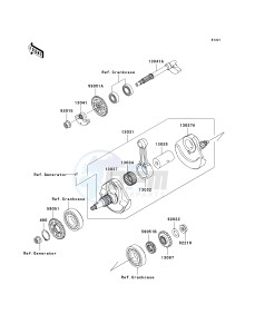 KX 450 E (KX450F MONSTER ENERGY) (E9FA) E9F drawing CRANKSHAFT