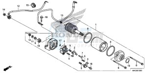 CMX500AH UK - (E) drawing STARTER MOTOR