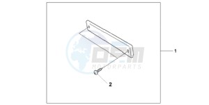 CBF600NA9 UK - (E / ABS MKH) drawing PILLION BACKREST PAD