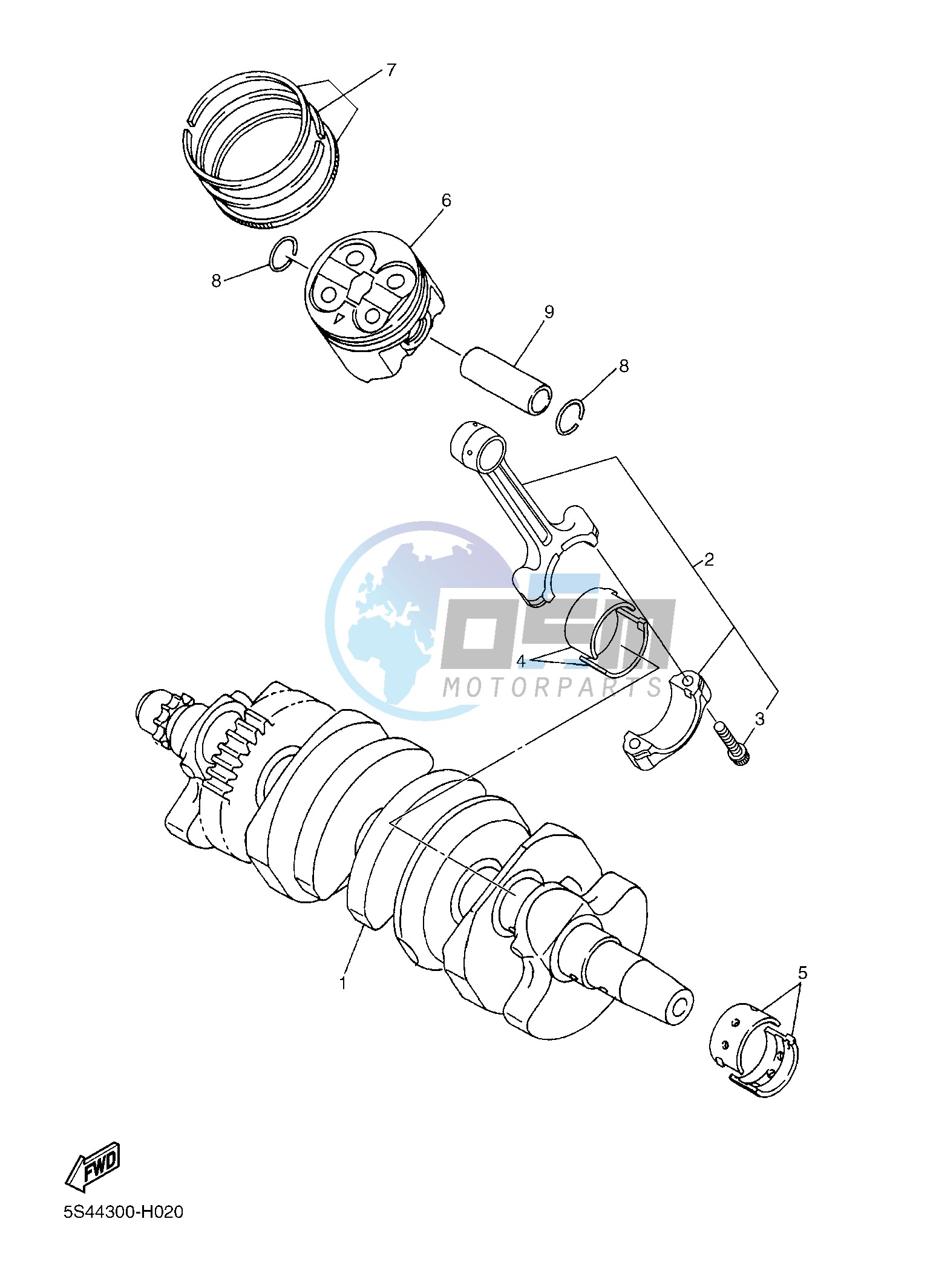 CRANKSHAFT & PISTON