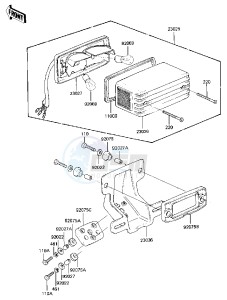 KZ 750 M [CSR TWIN] (M1) [CSR TWIN] drawing TAILLIGHT