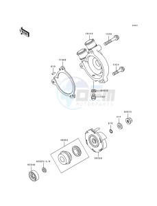 KL 250 D [KLR250] (D10-D14) [KLR250] drawing WATER PUMP