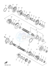 YZF-R1 998 R1 (1KB8 1KB9) drawing TRANSMISSION