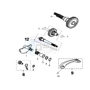 FIGHT 2 SP drawing DRIVE SHAFTS / KICKSTARTER